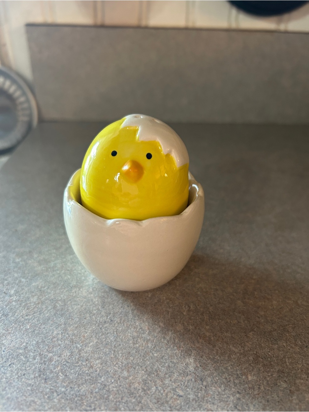 Yellow Chick Egg-Shaped Salt & Pepper Shaker Set